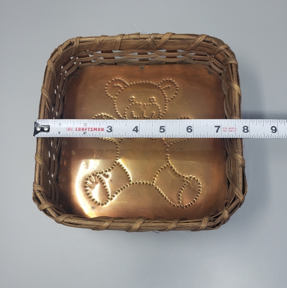 Handmade Woven Basket With Copper Bottom - Picture 8 of 11